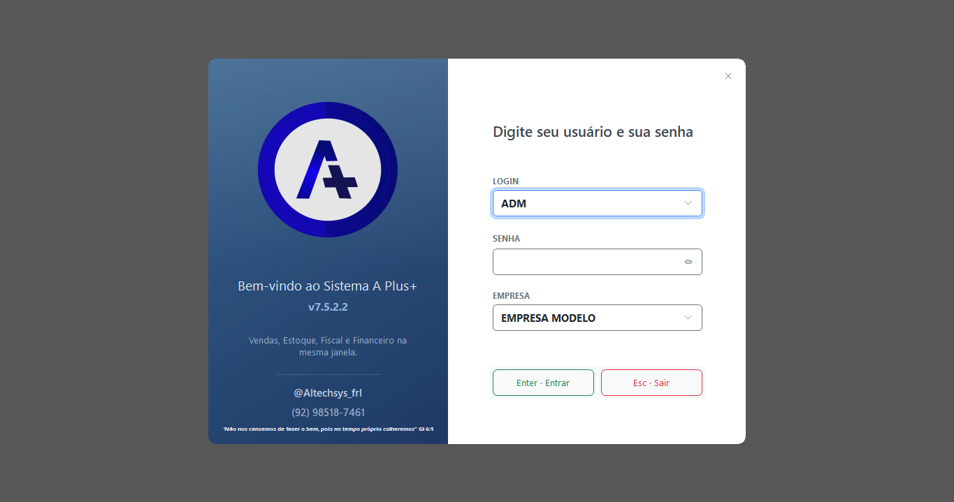 Tela de Login